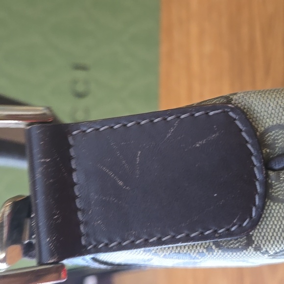 EUC GUCCI GG Logo Canvas Leather Shoulder Saddle Messenger Bag w/ dust bag - Picture 9 of 9